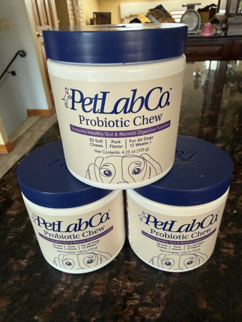 Probiotic Chew for Dogs - Blue and White